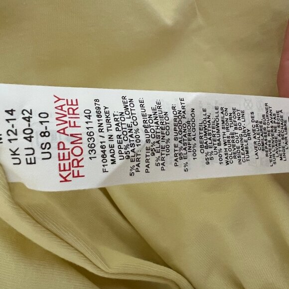 ASOS Yellow Bubble Hem Mini Dress Y2K Party Dress - Picture 3 of 7